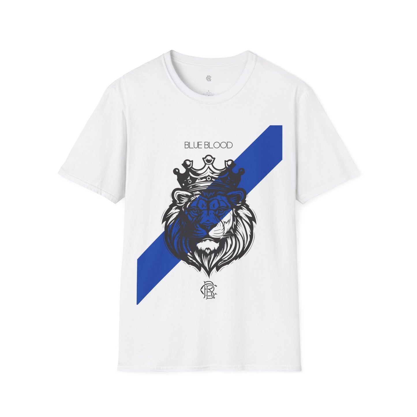 Blue Blood Front Print Cotton T-shirt - Glasgow Rangers