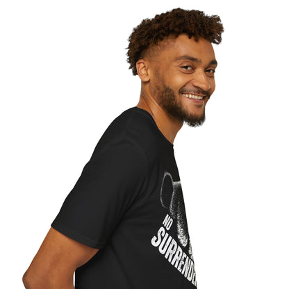 No Surrender Front Print Cotton T-shirt