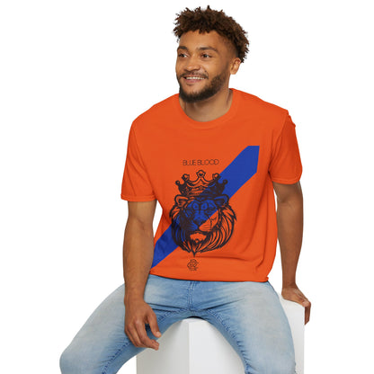 Blue Blood Front Print Cotton T-shirt - Glasgow Rangers