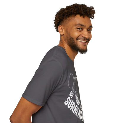 No Surrender Front Print Cotton T-shirt