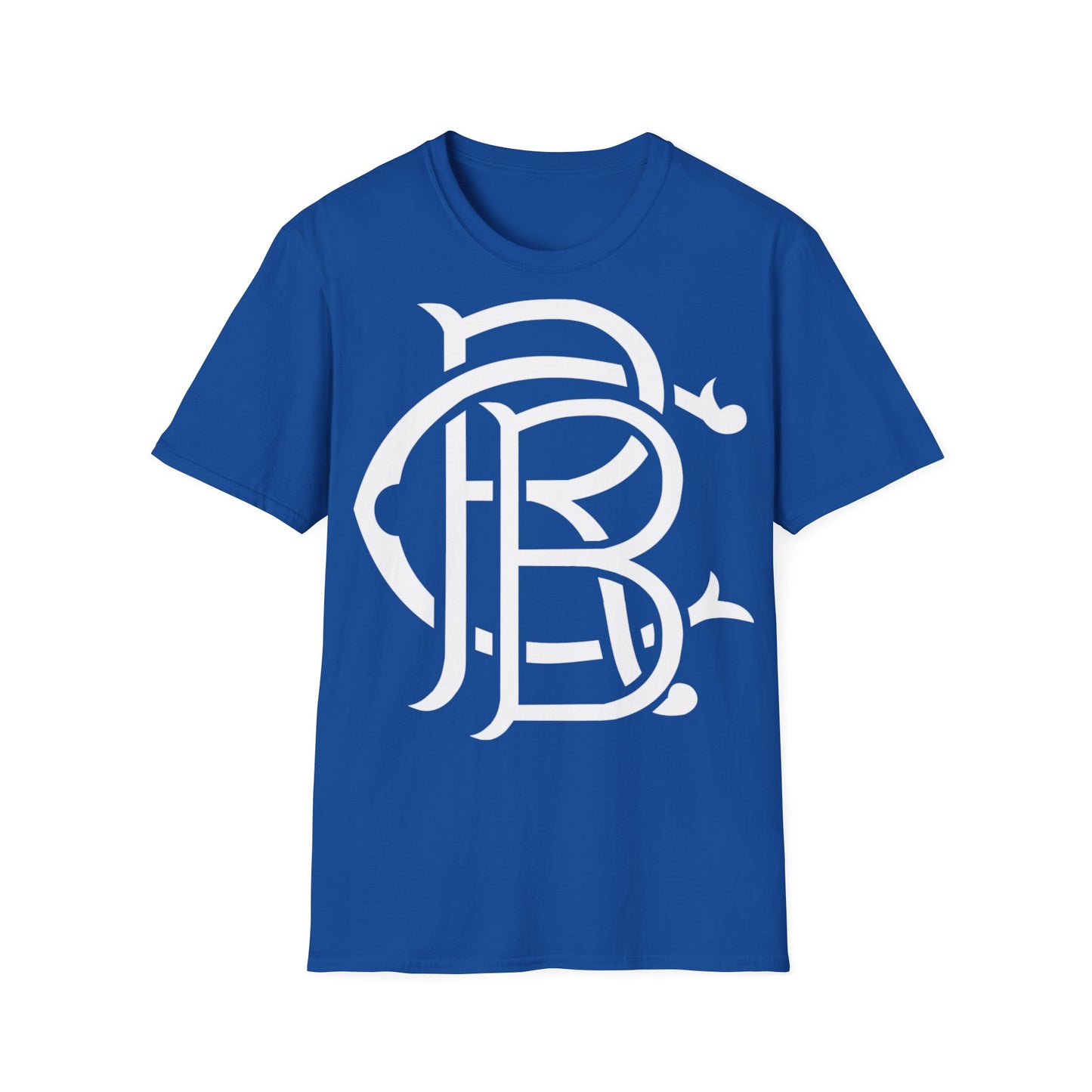 Unisex Softstyle Royal Blue Clothing Logo T-Shirt