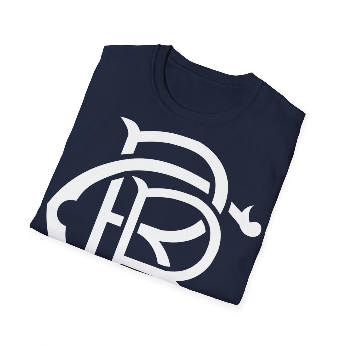 Unisex Softstyle Royal Blue Clothing Logo T-Shirt