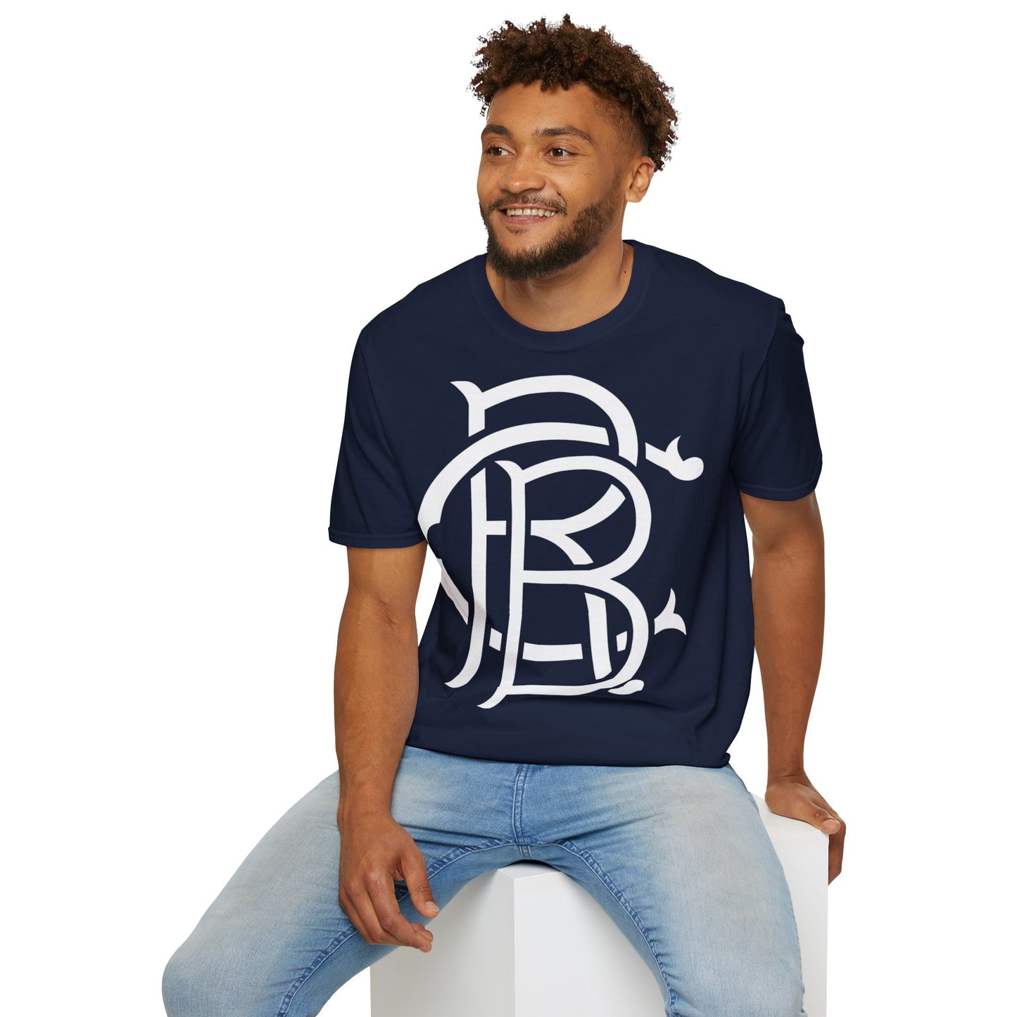 Unisex Softstyle Royal Blue Clothing Logo T-Shirt