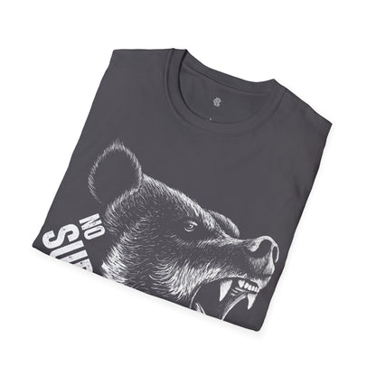 No Surrender Front Print Cotton T-shirt