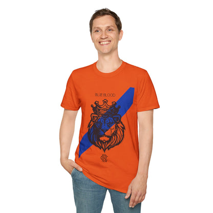 Blue Blood Front Print Cotton T-shirt - Glasgow Rangers