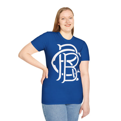 Unisex Softstyle Royal Blue Clothing Logo T-Shirt