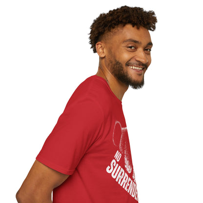 No Surrender Front Print Cotton T-shirt