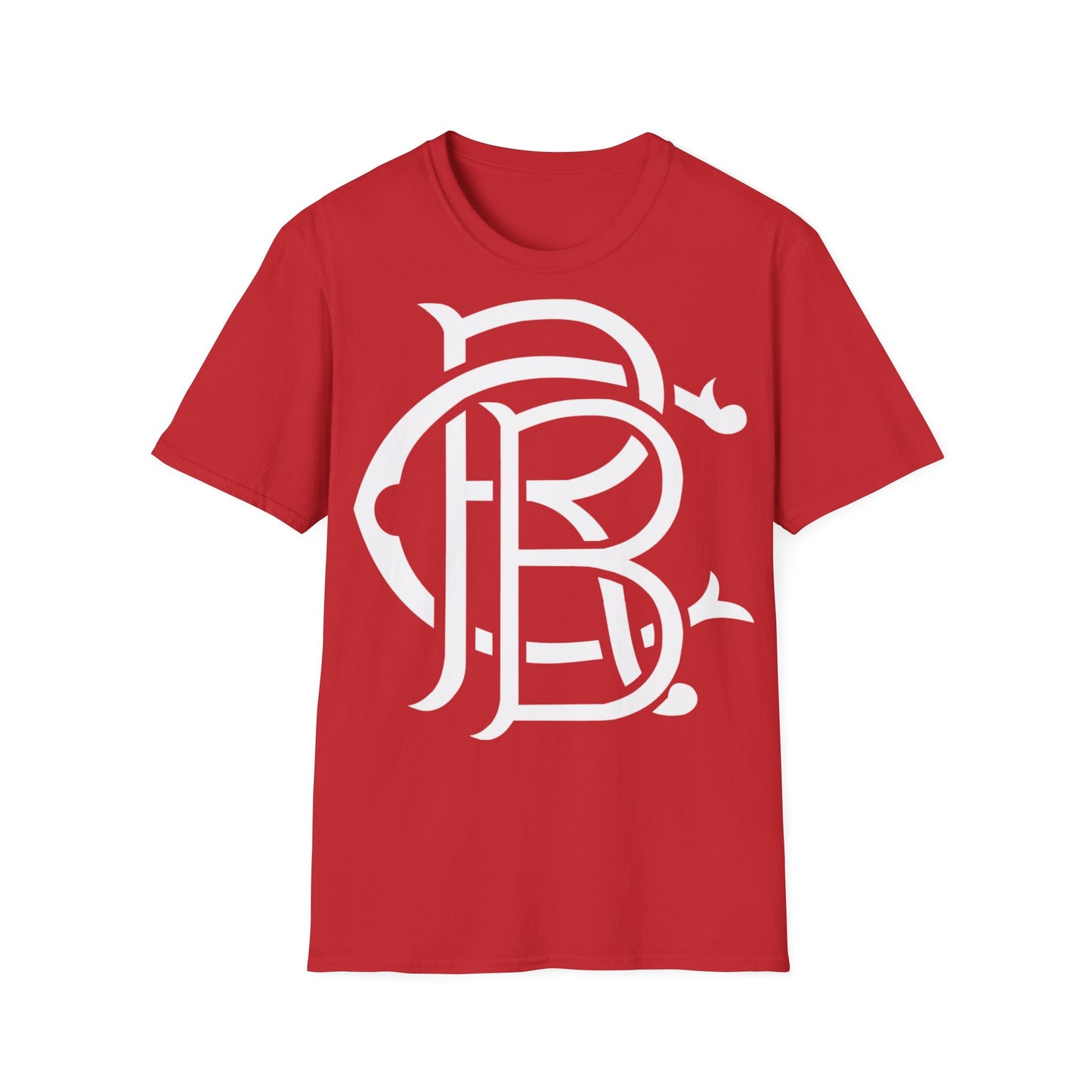 Unisex Softstyle Royal Blue Clothing Logo T-Shirt