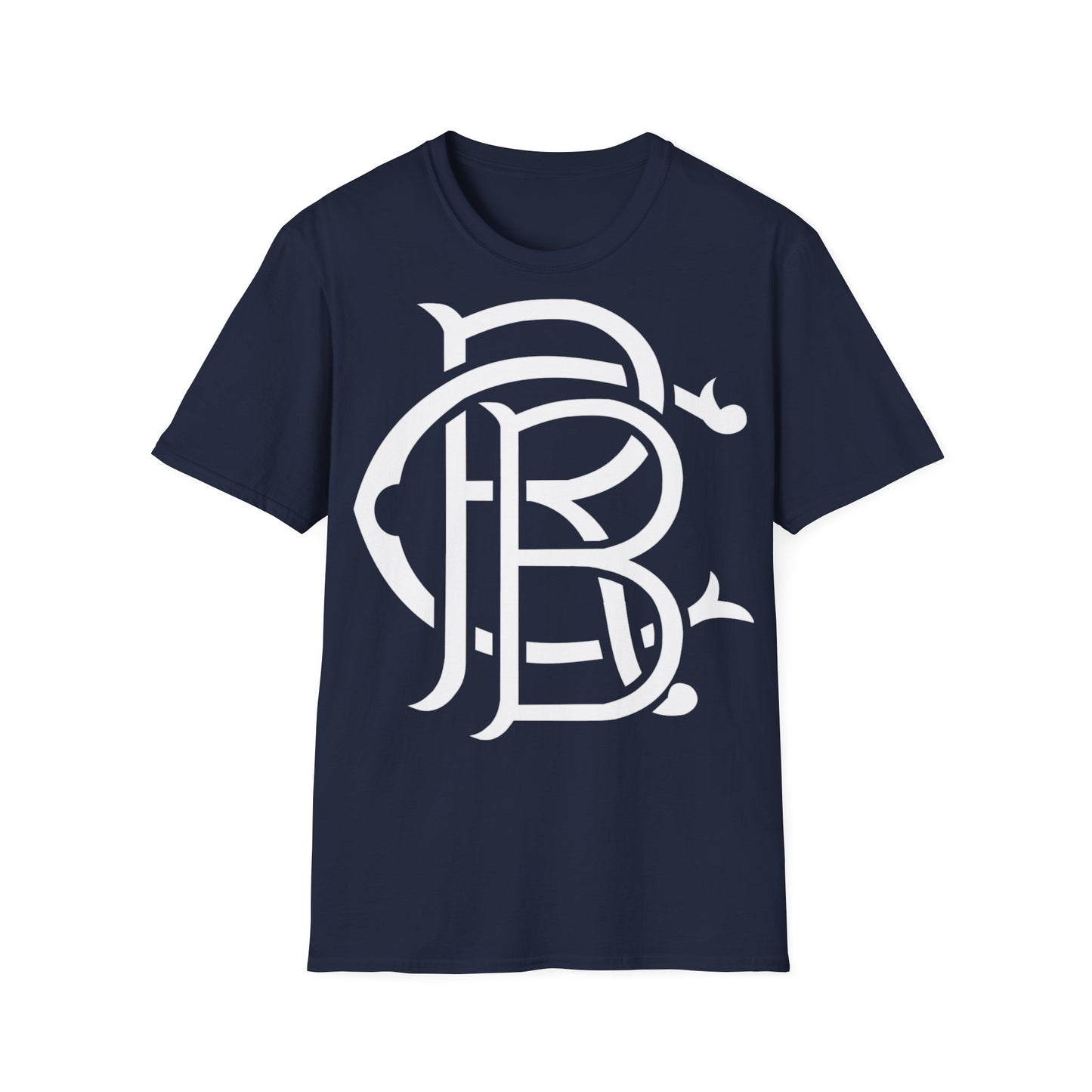 Unisex Softstyle Royal Blue Clothing Logo T-Shirt