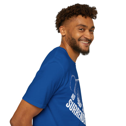 No Surrender Front Print Cotton T-shirt