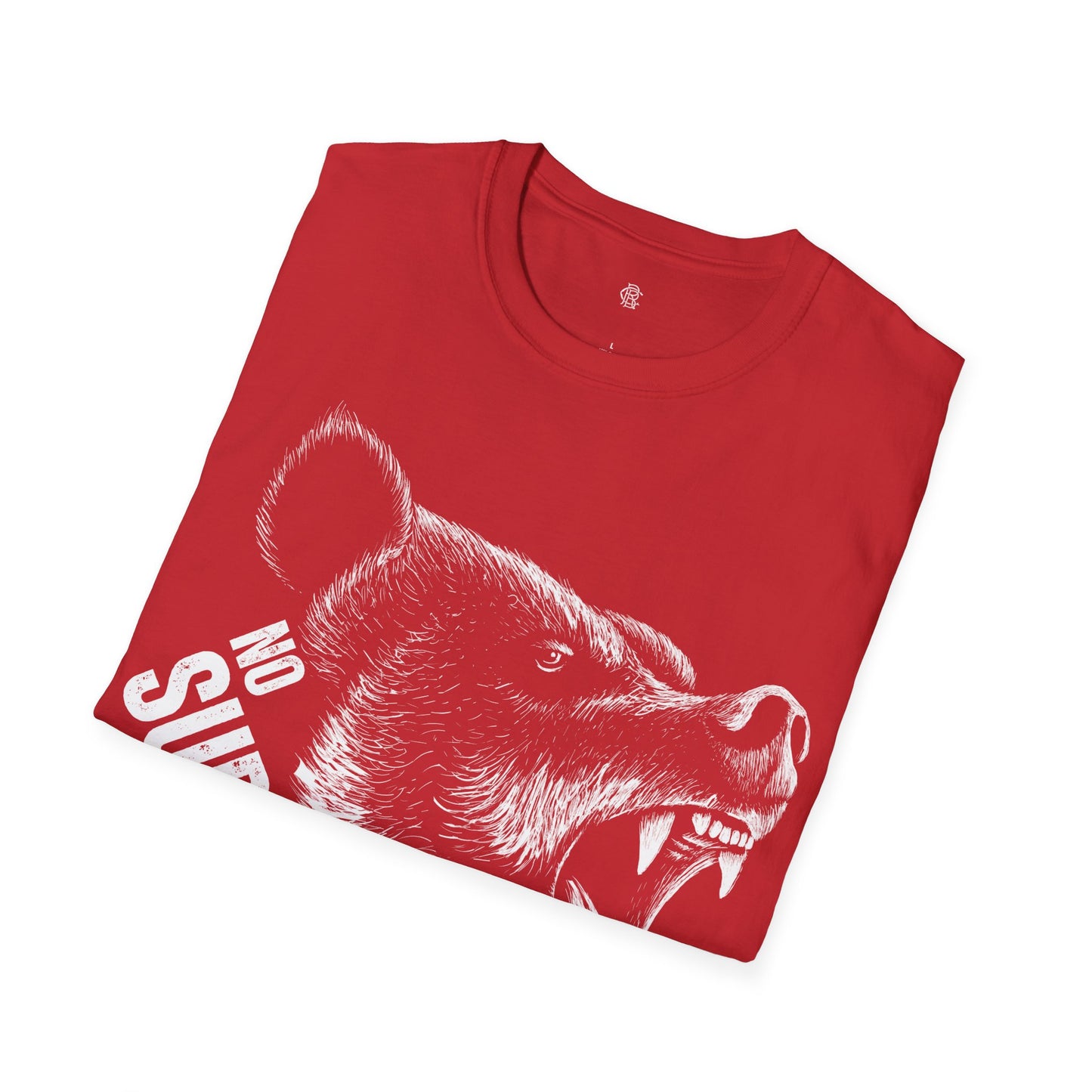 No Surrender Front Print Cotton T-shirt