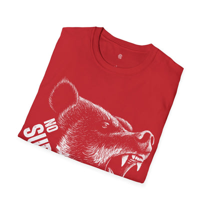 No Surrender Front Print Cotton T-shirt