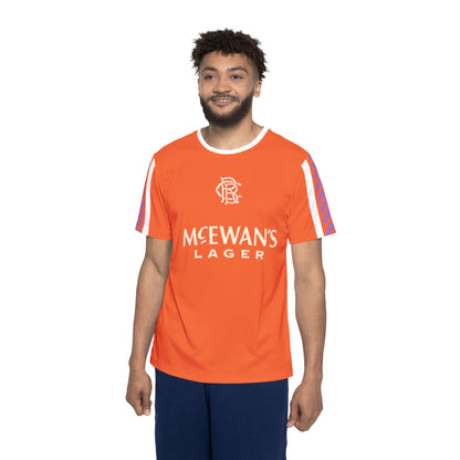 Orange McEwan's Lager Royal Blue Clothing Football Shirt